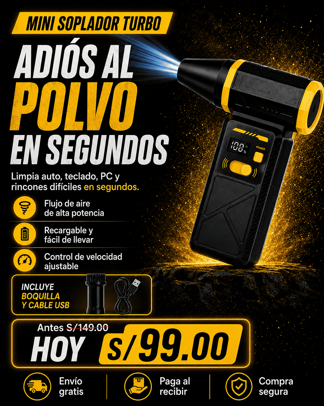 MINI SOPLADOR TURBO®