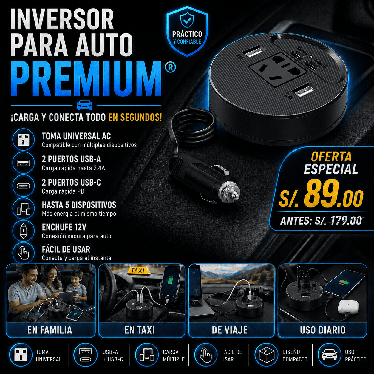 INVER­SOR PARA AUTO PREMIUM®
